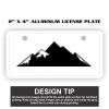 2" X 4" Aluminum License Plate  Thumbnail