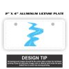 2" X 4" Aluminum License Plate  Thumbnail