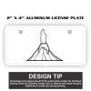 2" X 4" Aluminum License Plate  Thumbnail