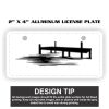 2" X 4" Aluminum License Plate  Thumbnail