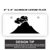 2" X 4" Aluminum License Plate  Thumbnail