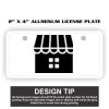 2" X 4" Aluminum License Plate  Thumbnail