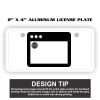 2" X 4" Aluminum License Plate  Thumbnail