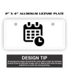 2" X 4" Aluminum License Plate  Thumbnail