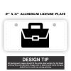 2" X 4" Aluminum License Plate  Thumbnail