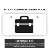2" X 4" Aluminum License Plate  Thumbnail