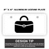2" X 4" Aluminum License Plate  Thumbnail