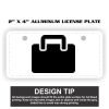 2" X 4" Aluminum License Plate  Thumbnail