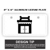 2" X 4" Aluminum License Plate  Thumbnail