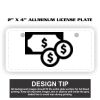 2" X 4" Aluminum License Plate  Thumbnail