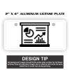 2" X 4" Aluminum License Plate  Thumbnail