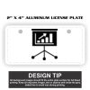 2" X 4" Aluminum License Plate  Thumbnail