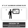 2" X 4" Aluminum License Plate  Thumbnail