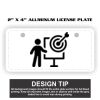 2" X 4" Aluminum License Plate  Thumbnail