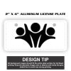 2" X 4" Aluminum License Plate  Thumbnail