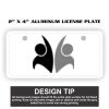 2" X 4" Aluminum License Plate  Thumbnail