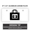 2" X 4" Aluminum License Plate  Thumbnail