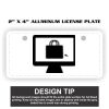 2" X 4" Aluminum License Plate  Thumbnail