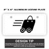 2" X 4" Aluminum License Plate  Thumbnail