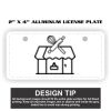 2" X 4" Aluminum License Plate  Thumbnail