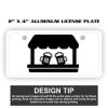 2" X 4" Aluminum License Plate  Thumbnail