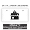 2" X 4" Aluminum License Plate  Thumbnail