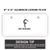 2" X 4" Aluminum License Plate  Thumbnail