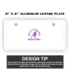 2" X 4" Aluminum License Plate  Thumbnail