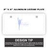 2" X 4" Aluminum License Plate  Thumbnail