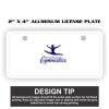 2" X 4" Aluminum License Plate  Thumbnail