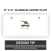 2" X 4" Aluminum License Plate  Thumbnail