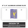 2" X 4" Aluminum License Plate  Thumbnail