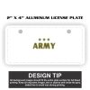 2" X 4" Aluminum License Plate  Thumbnail