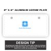 2" X 4" Aluminum License Plate  Thumbnail