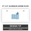 2" X 4" Aluminum License Plate  Thumbnail