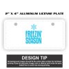2" X 4" Aluminum License Plate  Thumbnail