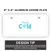2" X 4" Aluminum License Plate  Thumbnail