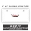 2" X 4" Aluminum License Plate  Thumbnail