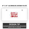 2" X 4" Aluminum License Plate  Thumbnail