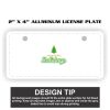 2" X 4" Aluminum License Plate  Thumbnail