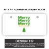 2" X 4" Aluminum License Plate  Thumbnail