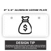 2" X 4" Aluminum License Plate  Thumbnail