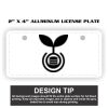 2" X 4" Aluminum License Plate  Thumbnail