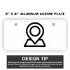 2" X 4" Aluminum License Plate  Thumbnail
