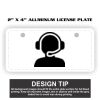 2" X 4" Aluminum License Plate  Thumbnail
