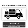 2" X 4" Aluminum License Plate  Thumbnail