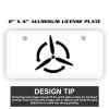 2" X 4" Aluminum License Plate  Thumbnail