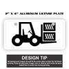2" X 4" Aluminum License Plate  Thumbnail