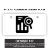 2" X 4" Aluminum License Plate  Thumbnail