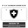 2" X 4" Aluminum License Plate  Thumbnail